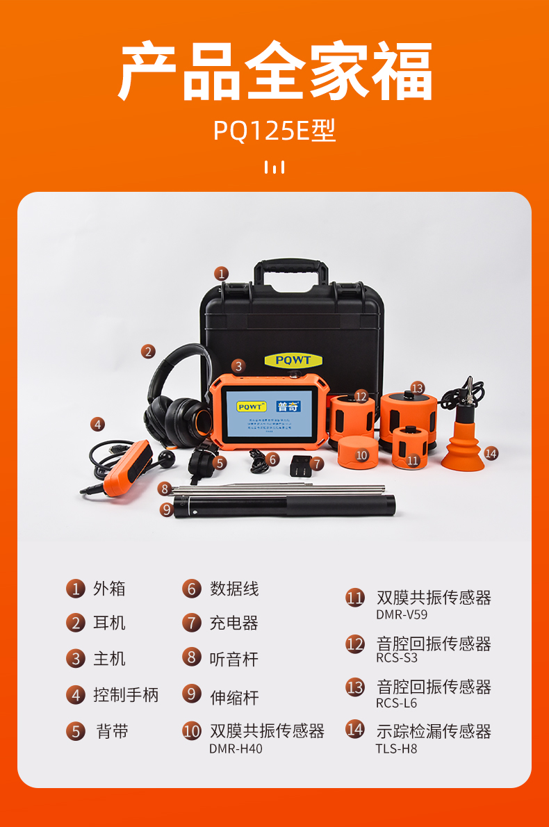 普奇PQ127E管道测漏仪