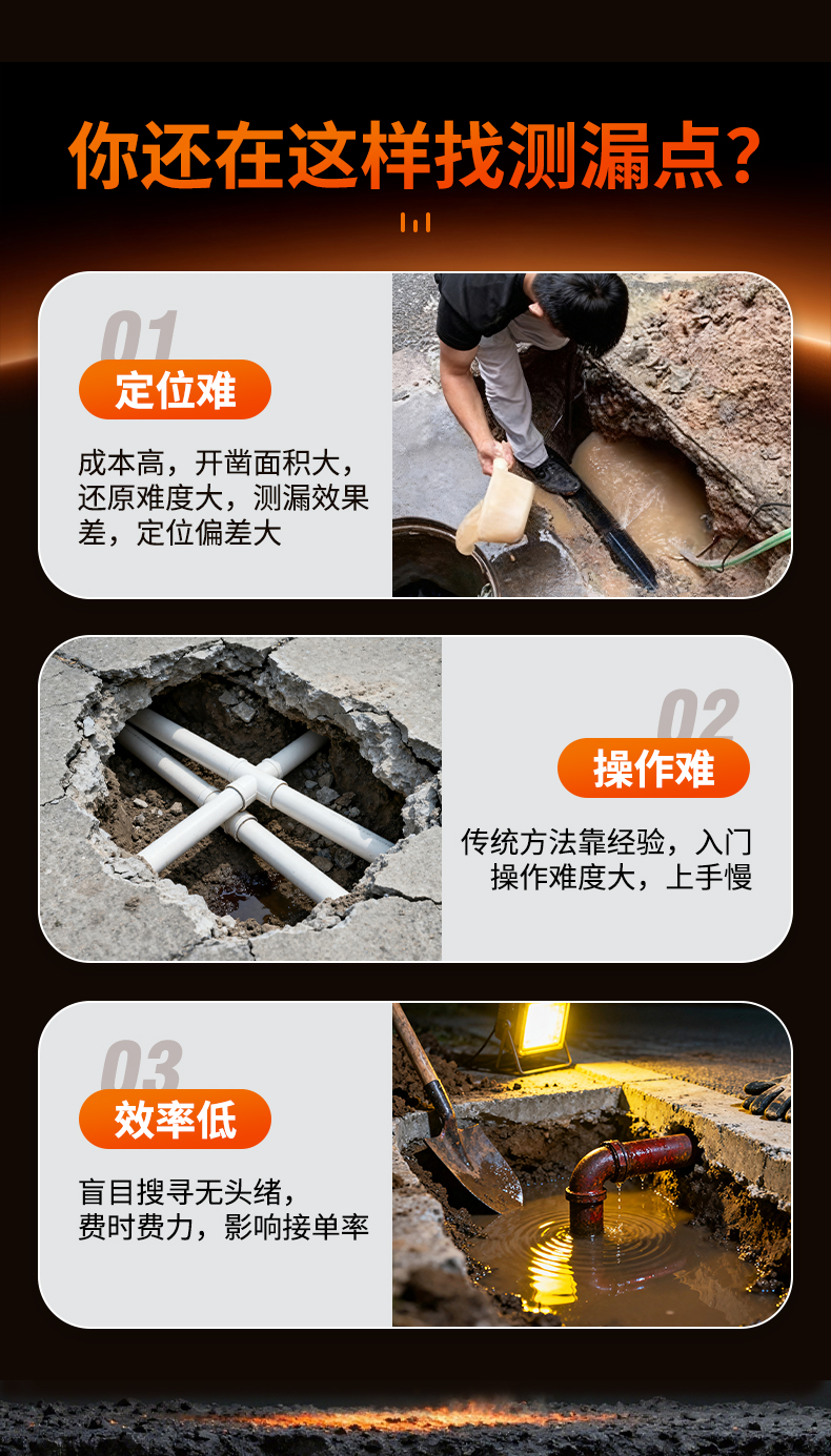 普奇PQ127E管道测漏仪